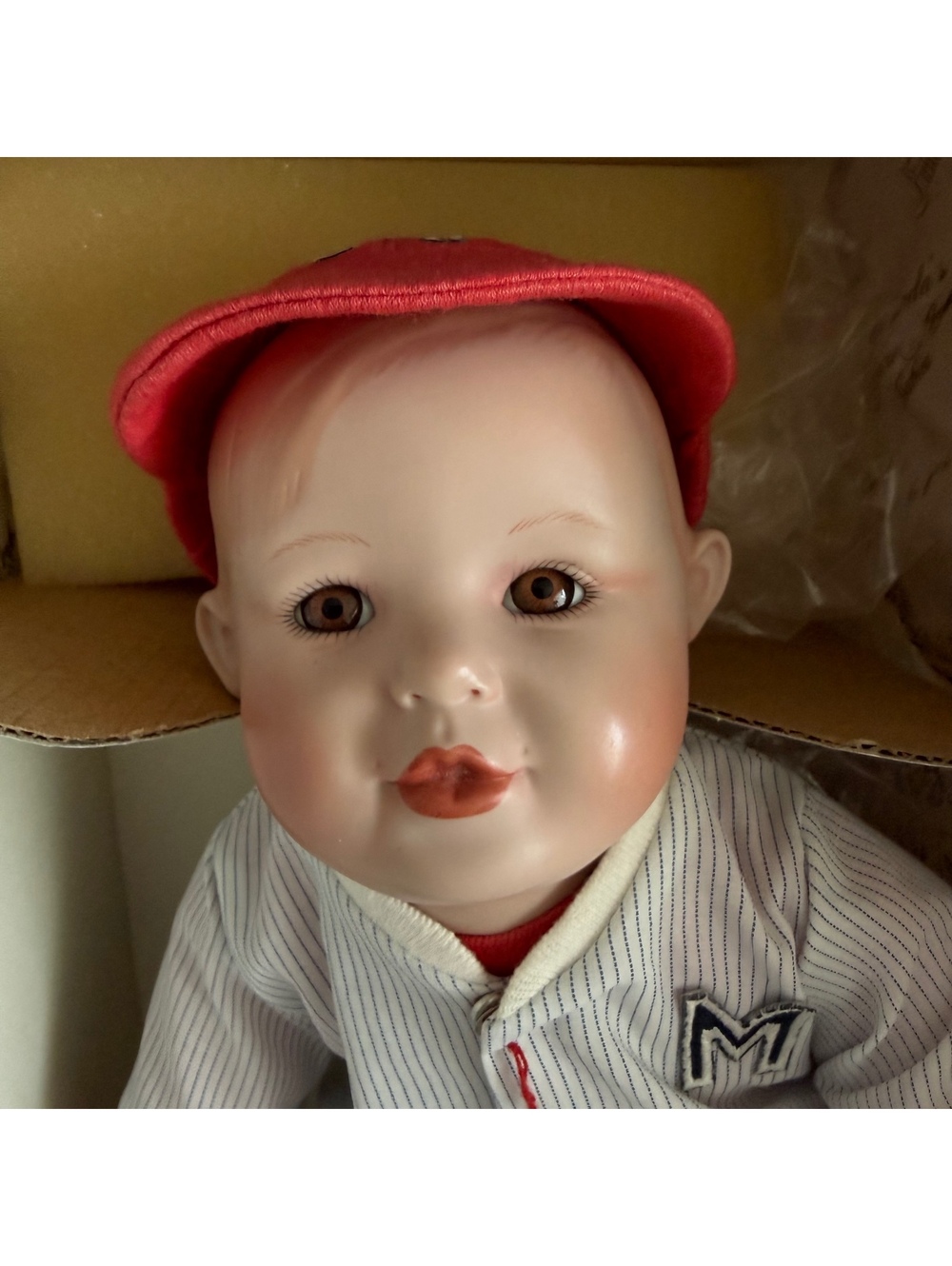 Vintage 1990 Yolanda Bello Michael Porcelain Doll Baseball Complete Ashton Drake